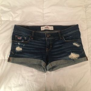 Hollister Ripped Jean Shorts